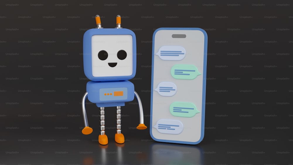 Un piccolo robot accanto a un telecomando