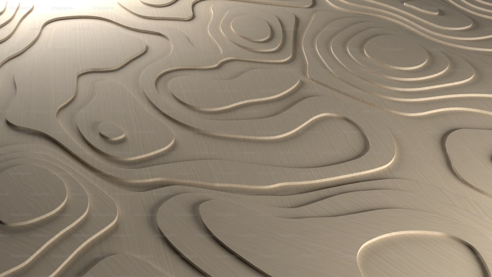 3D Render ofTopology Relief Background