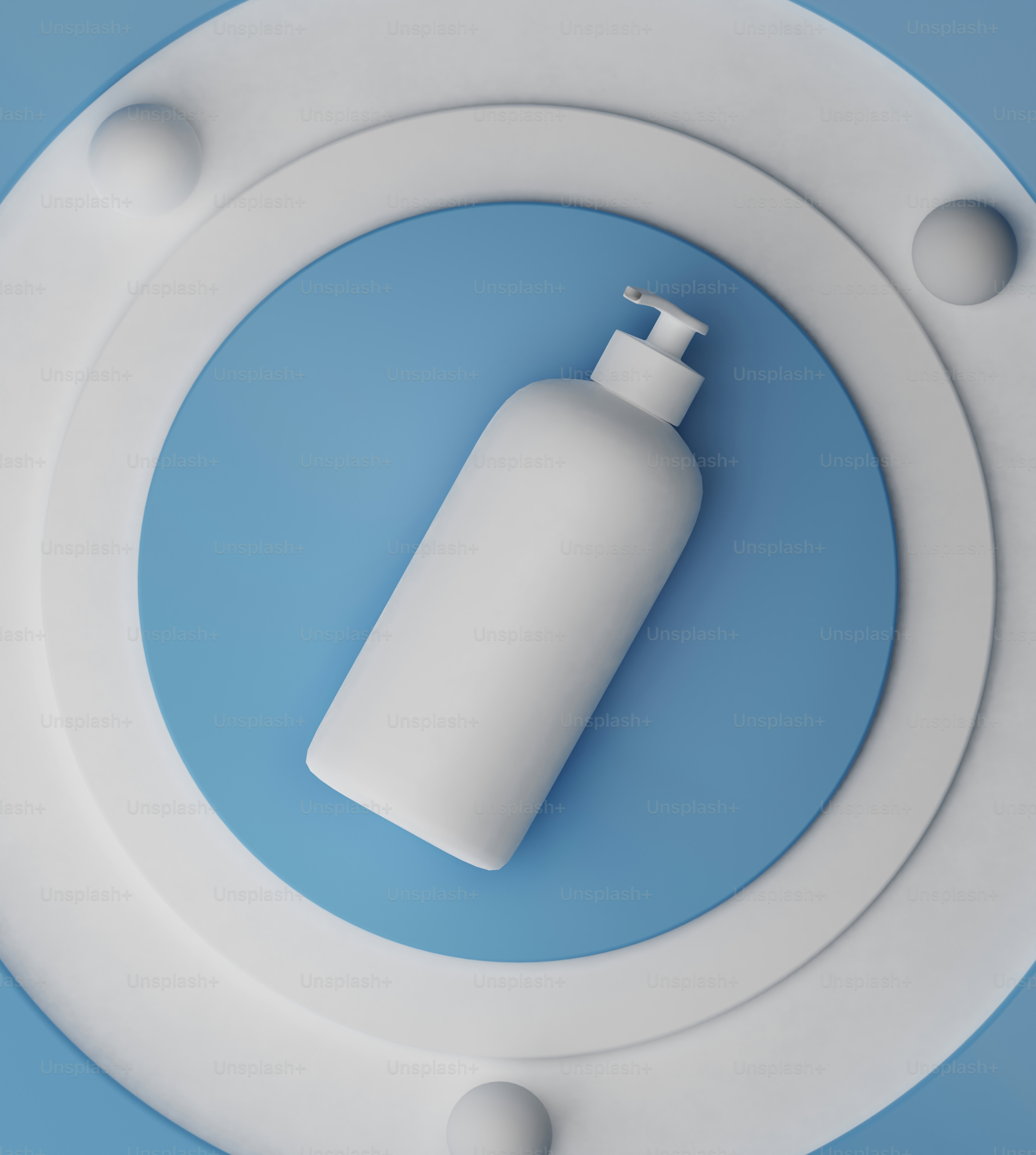 a bottle of soap sitting on top of a toilet seat