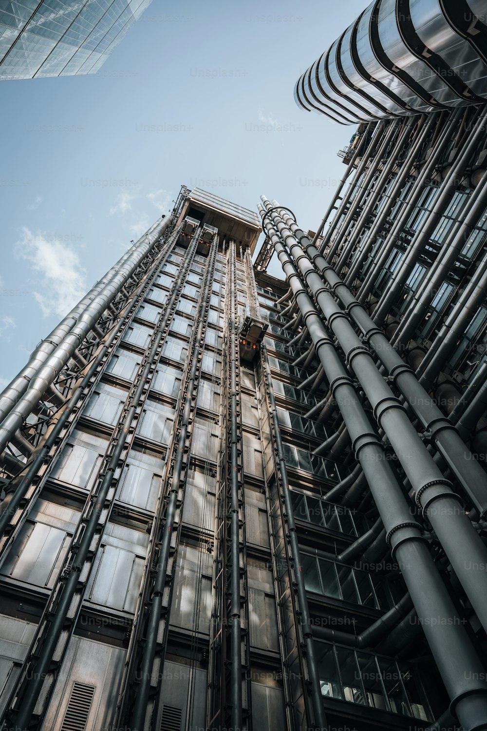 a very tall building with lots of windows