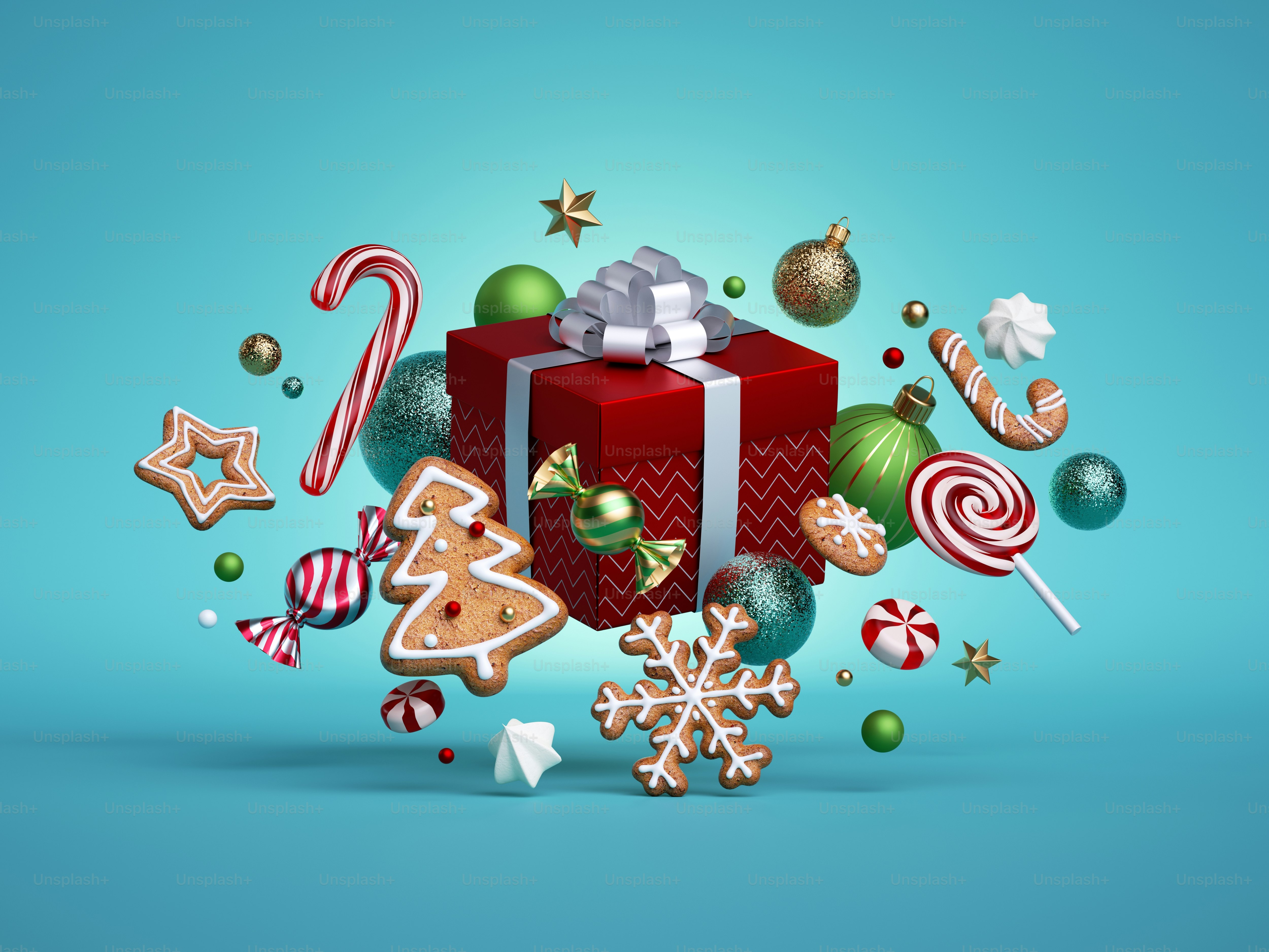 Joli Cadeau Festif Avec Un Arc Pour La Fête D'anniversaire | Vecteur Premium