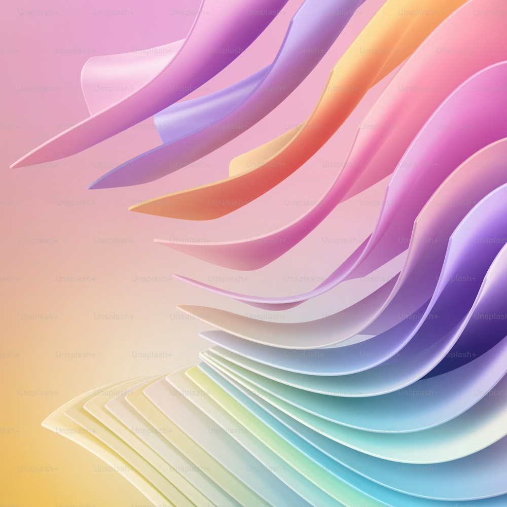 3d render, abstract colorful background with levitating paper paper sheets.  Fashion wallpaper. Colorful pastel holographic swatches photo – Backgrounds  Image on Unsplash