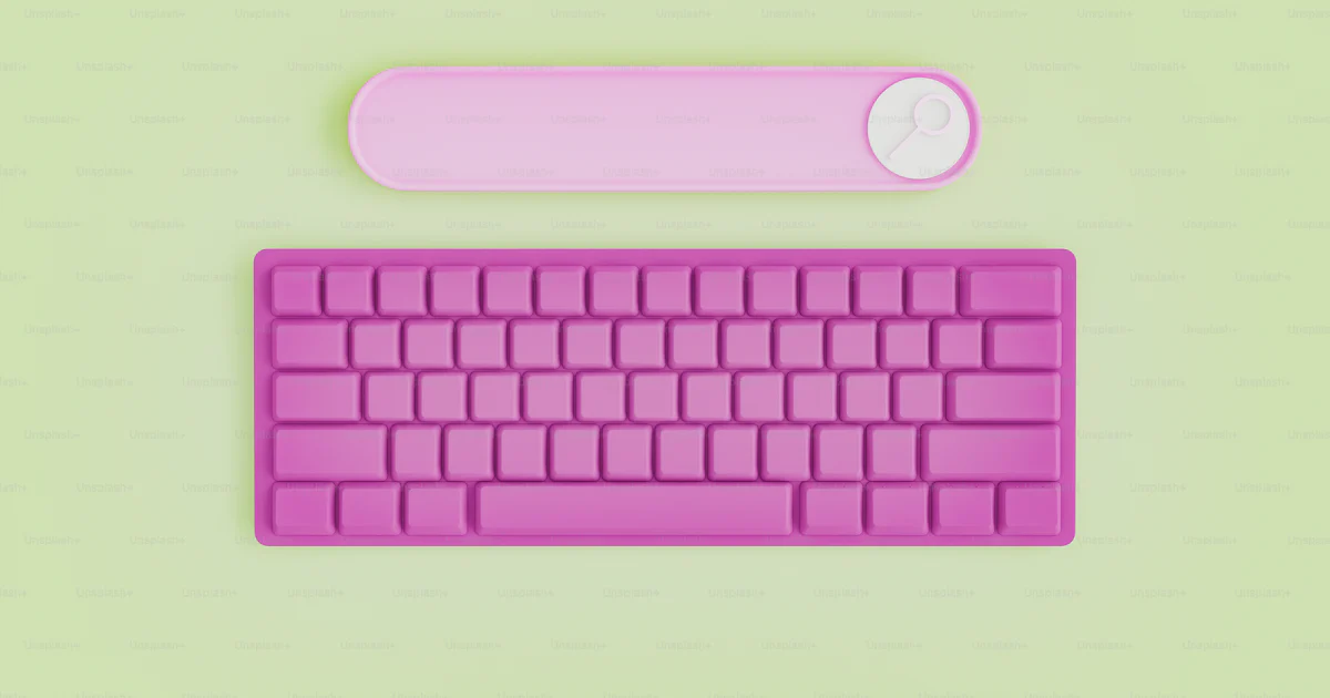 Barra de búsqueda con teclado. concepto mínimo de SEO y búsqueda en la ...