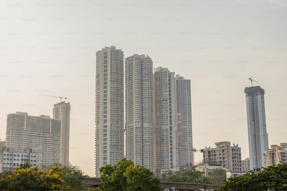 Modern high-rise homes in Mumbai, India