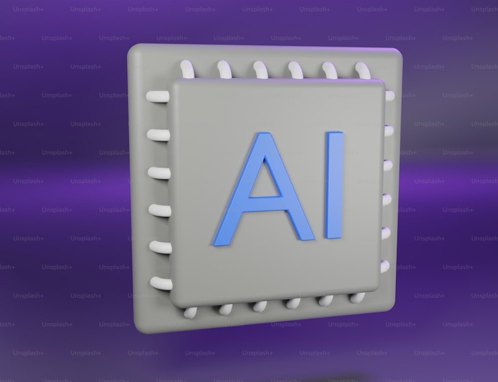 un chip de computadora con la letra A en él