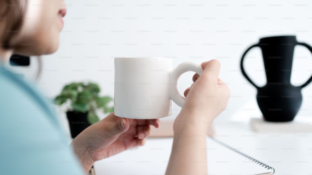 2 Blank Coffee Mugs Mockup Stock Photo - Download Image Now - Mug, White  Color, Cup - iStock