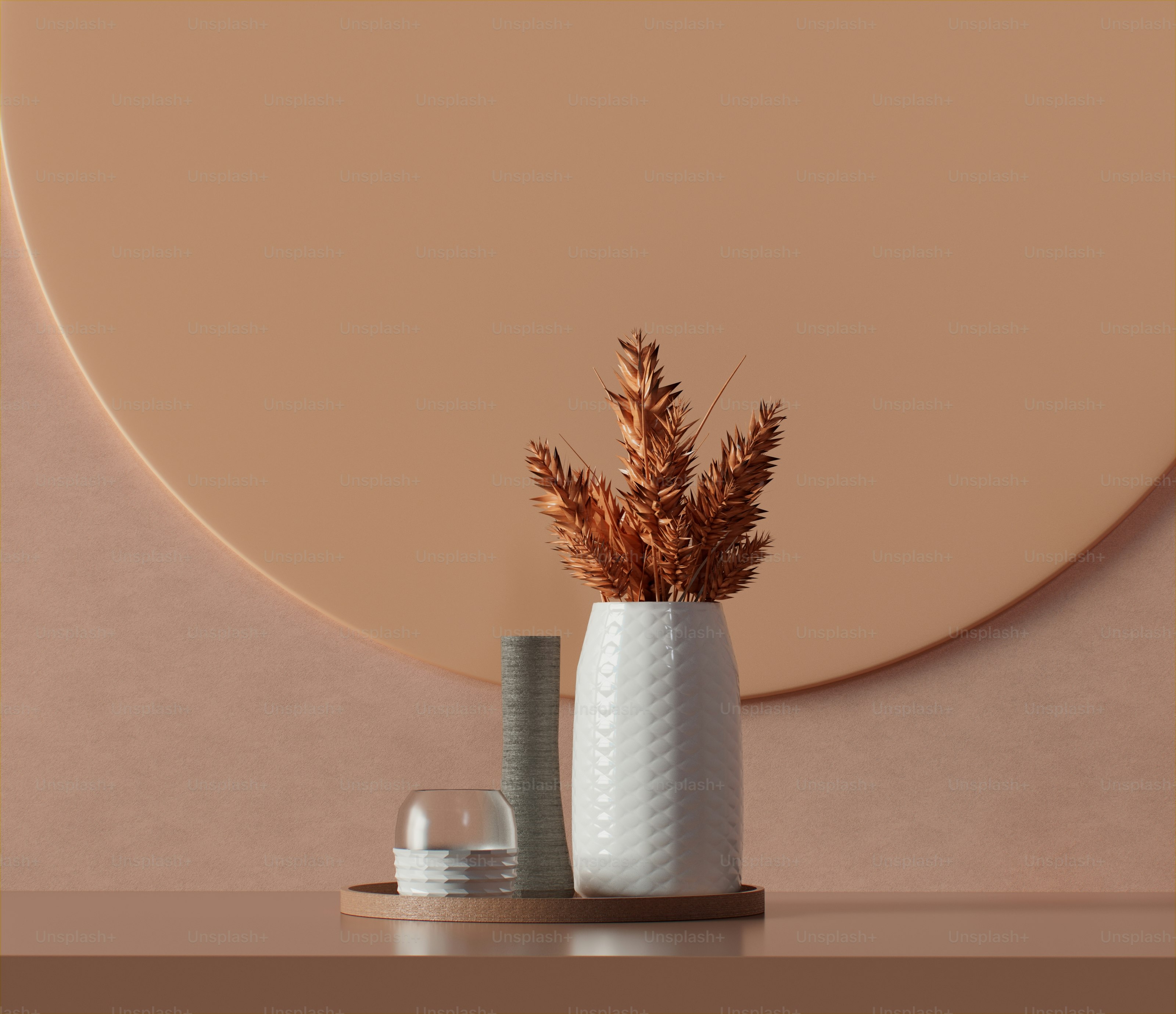 A white vase with a green plant in it photo – Still life Image on Unsplash