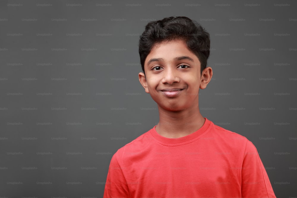 Portrait of a smiling young boy