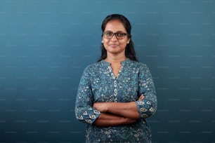 Portrait of a happy woman of Indian ethnicity