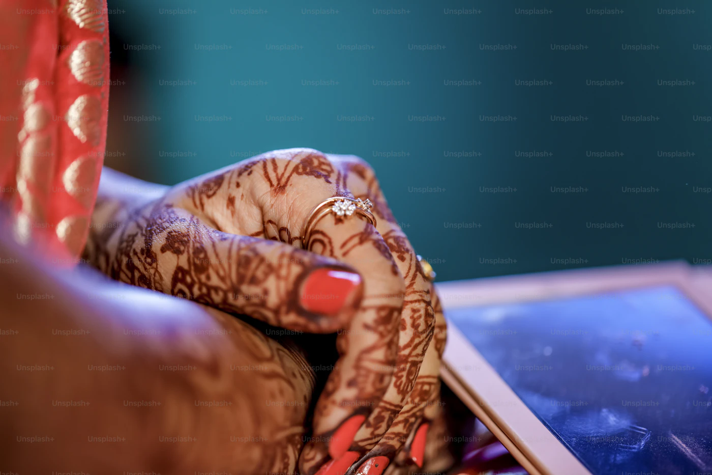 Traditional henna design