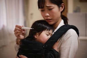 Girl in poor health