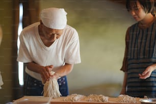 Soba making experience image