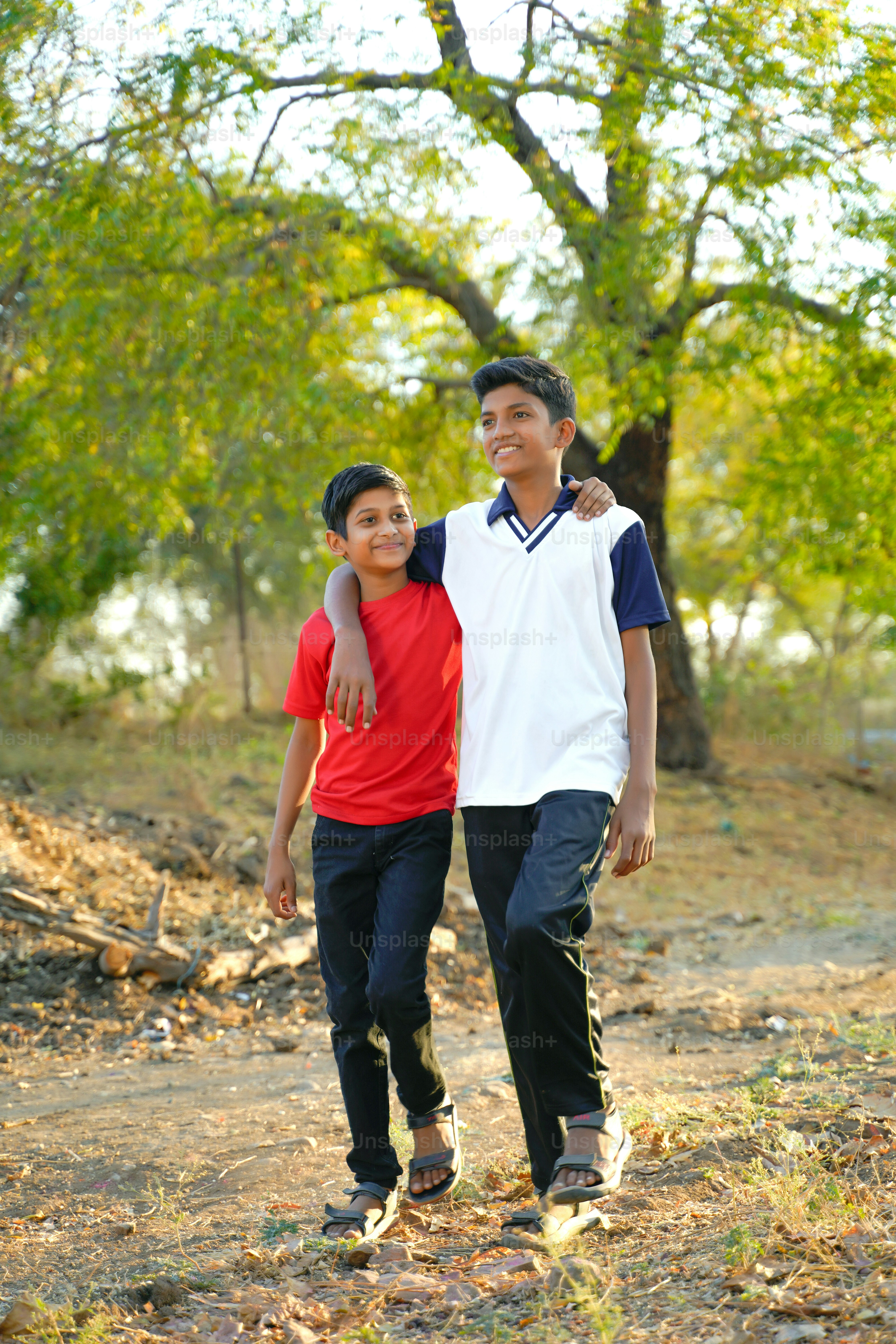 Porträt eines jungen indischen ländlichen Kindes