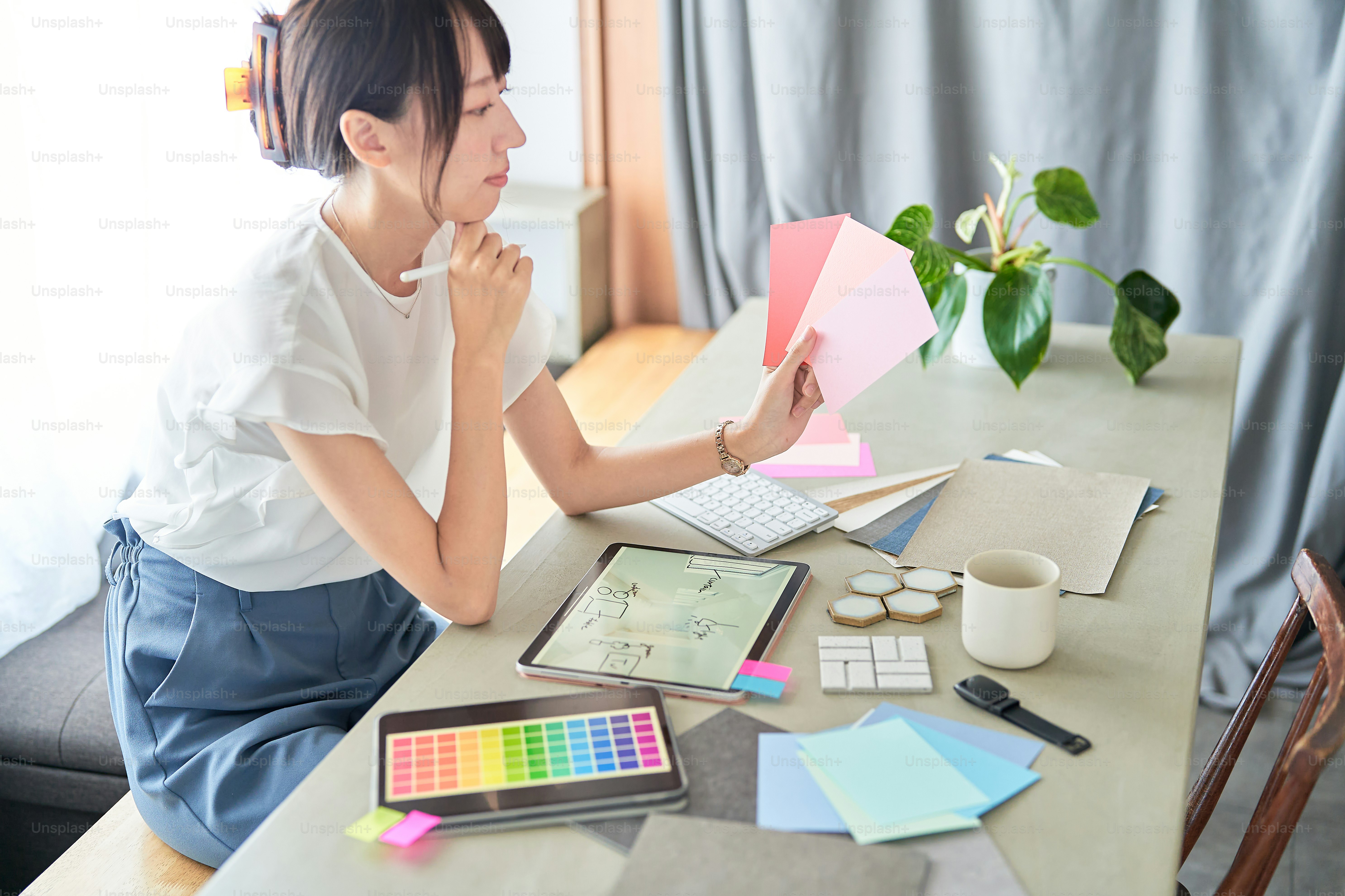 Event planner coordinating projects