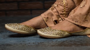 Indian Traditional female designer jutti( foot wear)