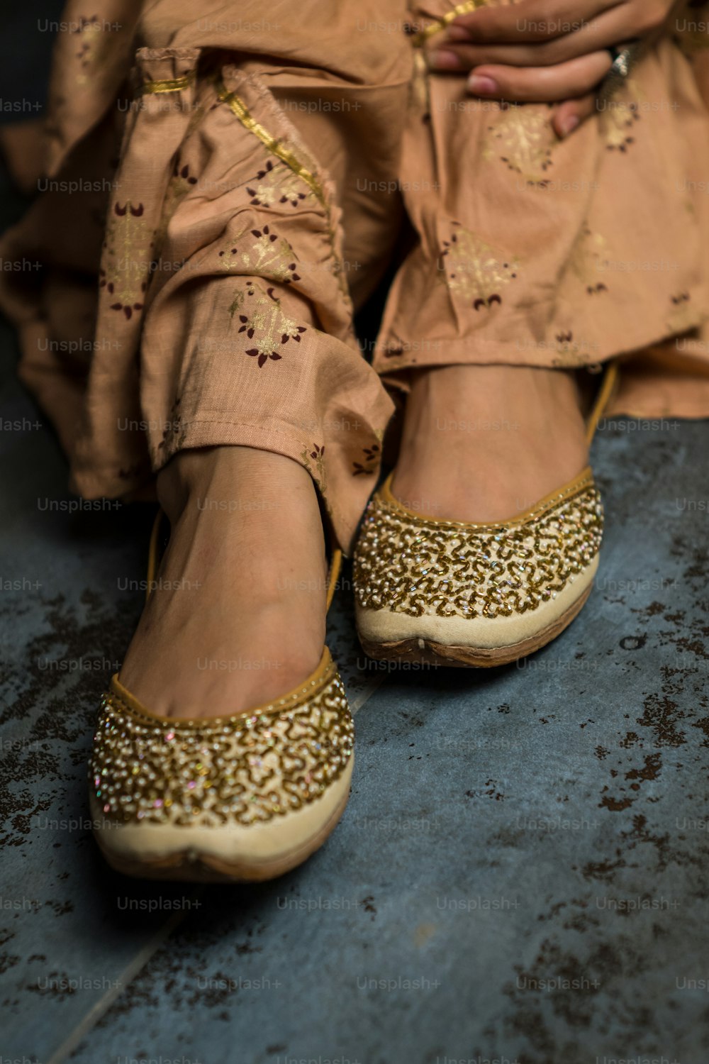 Indian Traditional female designer jutti( foot wear)
