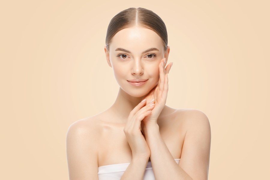 Retrato de beleza facial