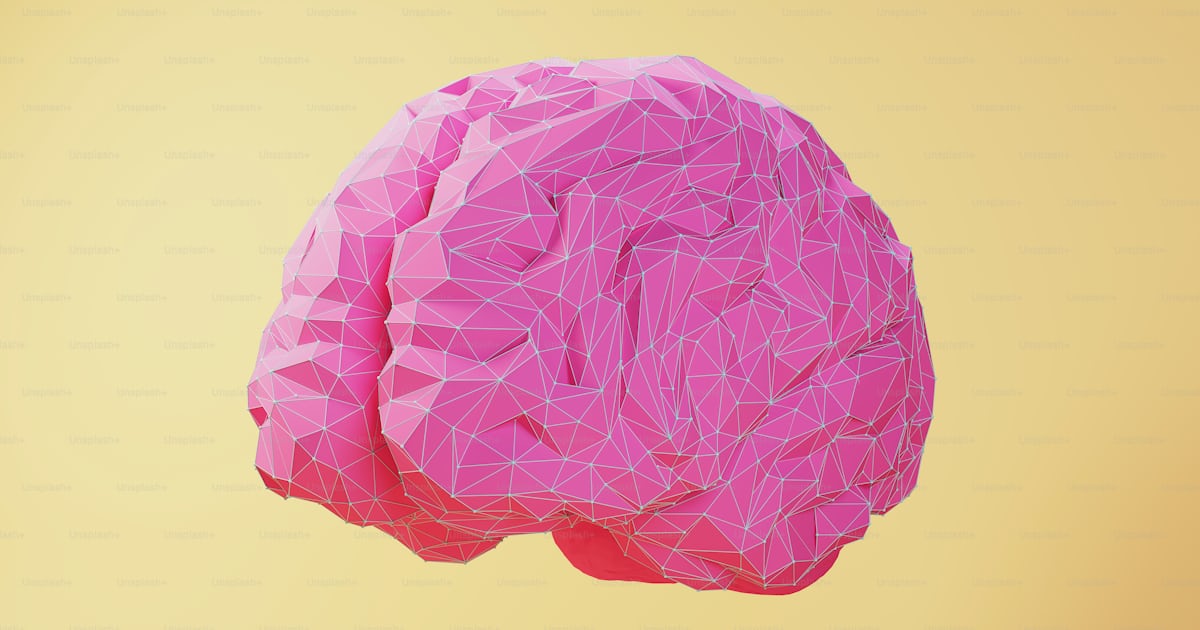 Pink Artificial Intelligence Brain Concept Research Innovation Neural ...