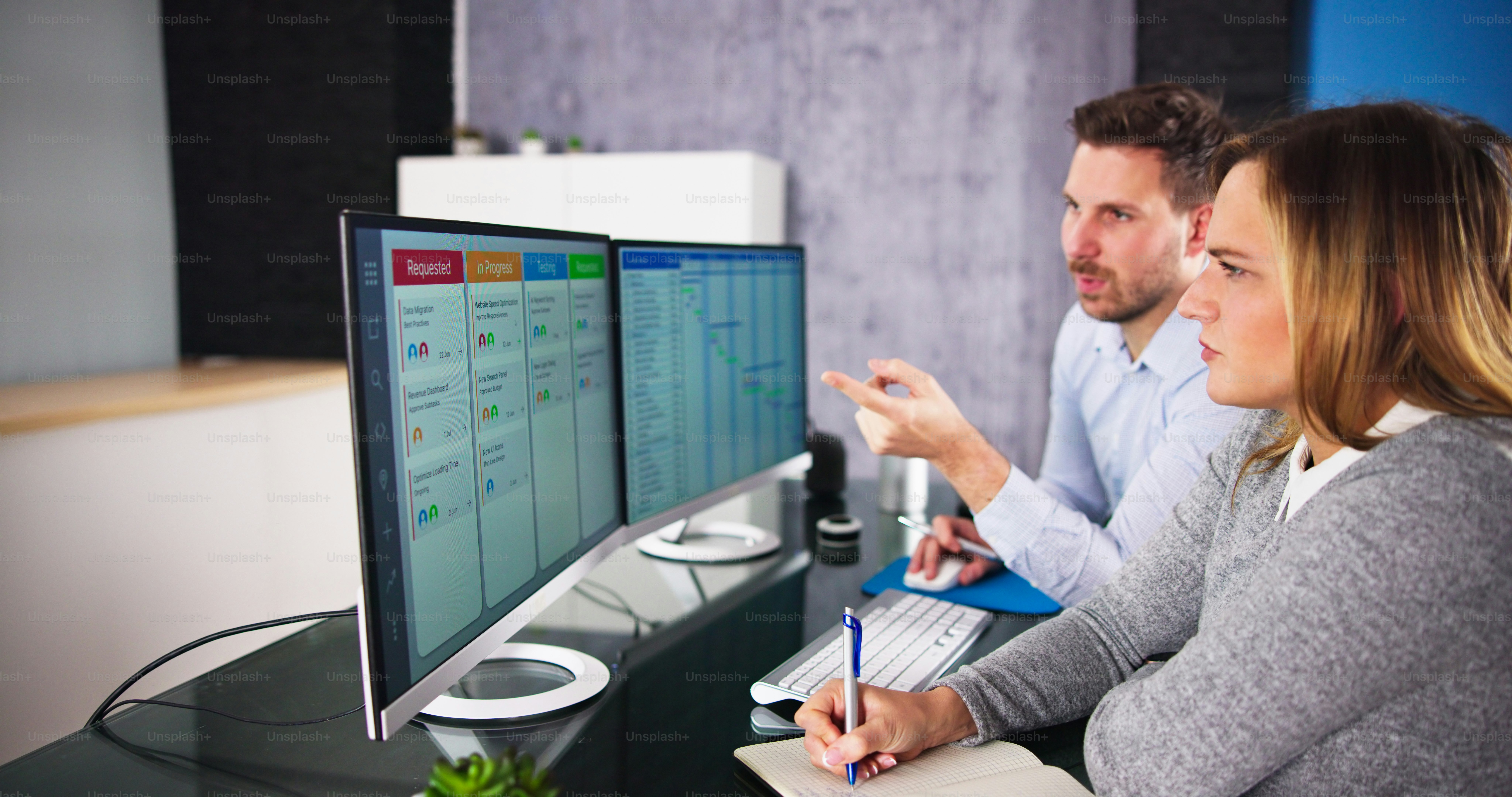 Business Schedule Calendar And Agenda Gantt Report