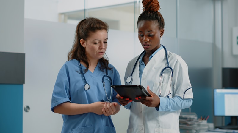 medical AI imaging, cancer screening equipment, hospital radiology room, government ministry office