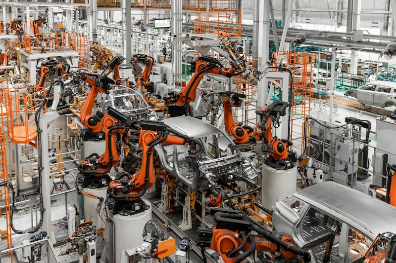 Ford factory, electric vehicle assembly line, Ford EV charging, automotive plant, car manufacturing