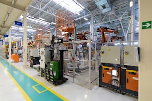 The plant of the automotive industry. Shop for the production and Assembly of machines.