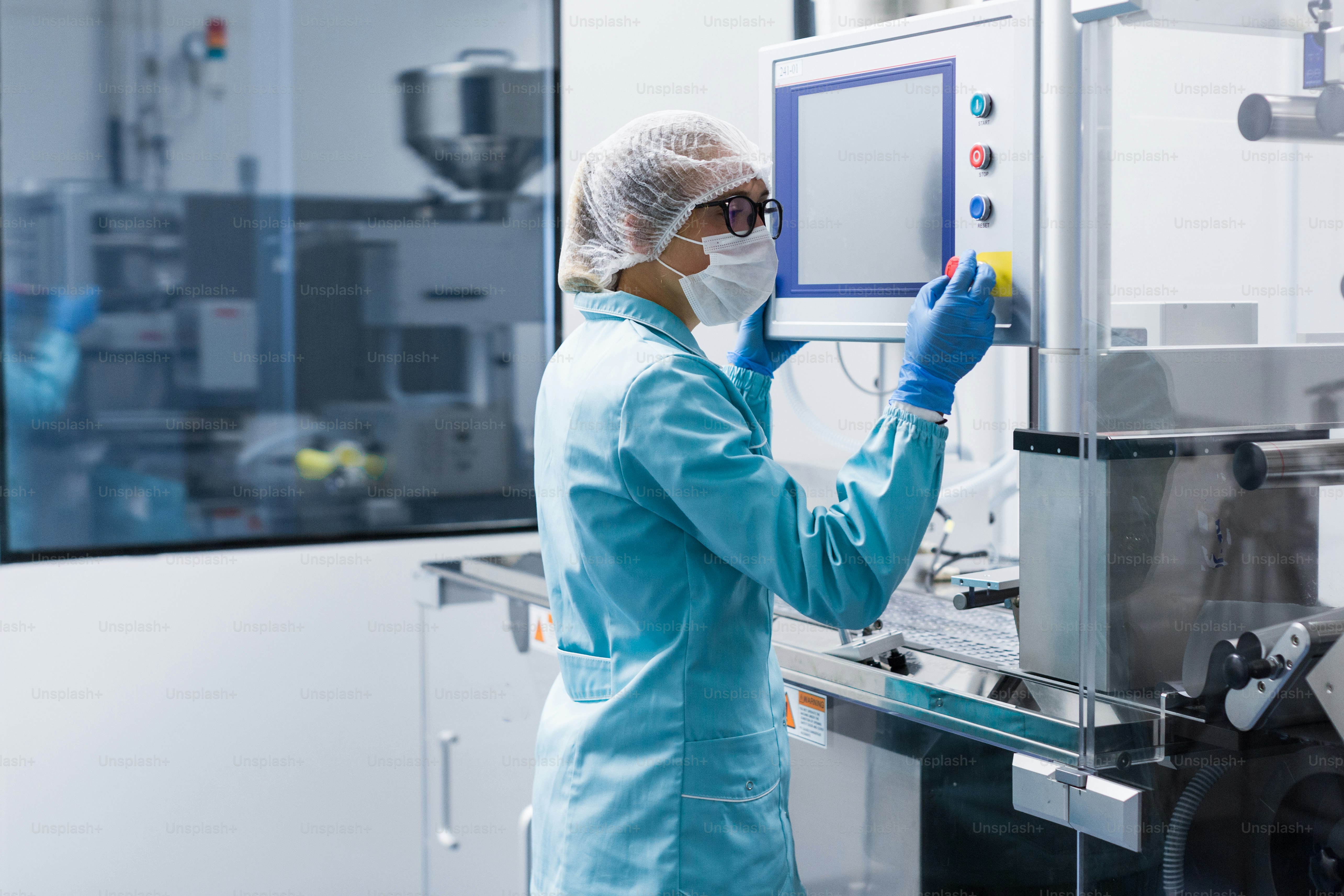 plant picture, clean room equipment and stainless steel machines