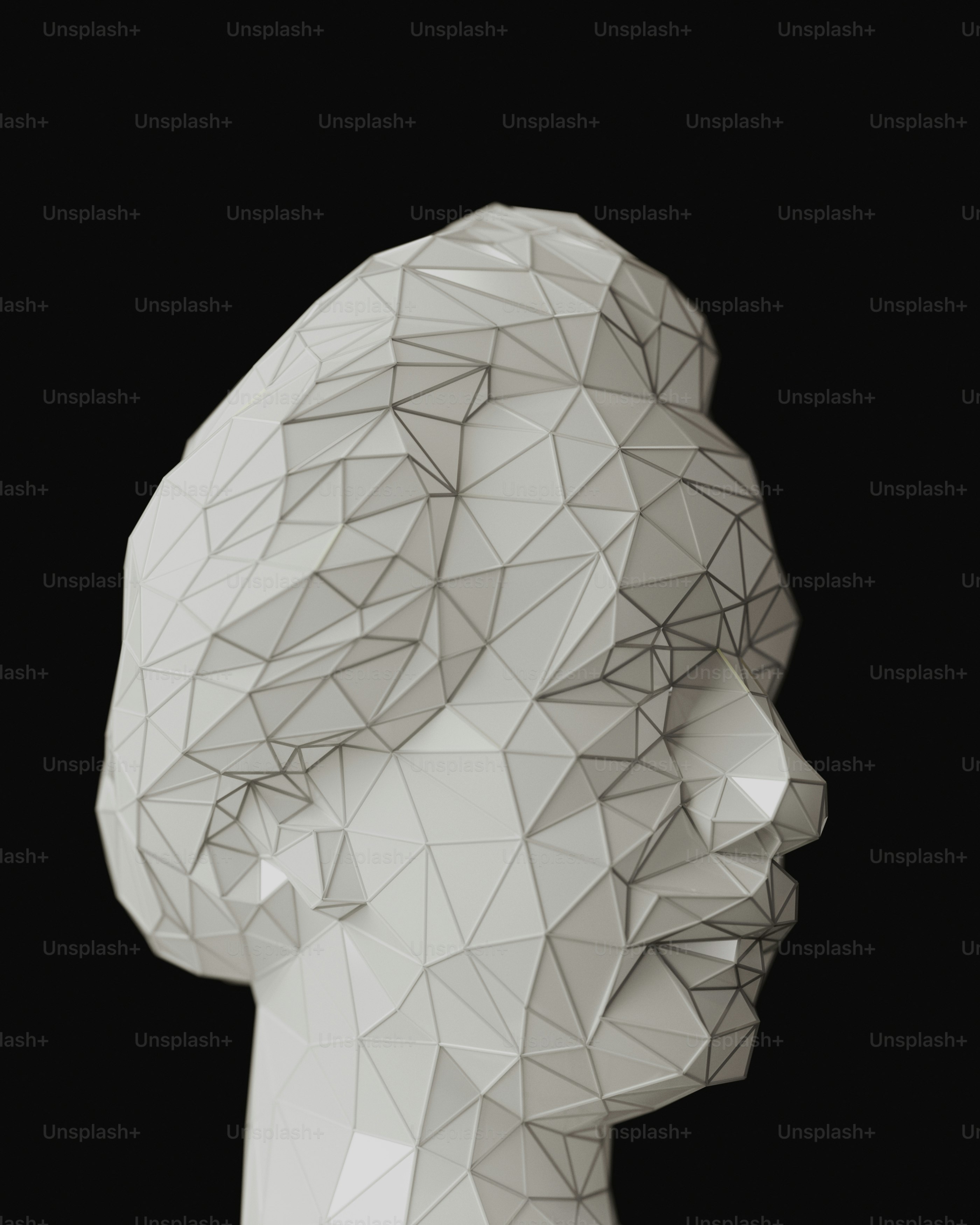 A computer generated image of a human brain photo – Artificial ...