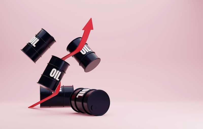 stock market chart, oil refinery, trading screen, semiconductor factory