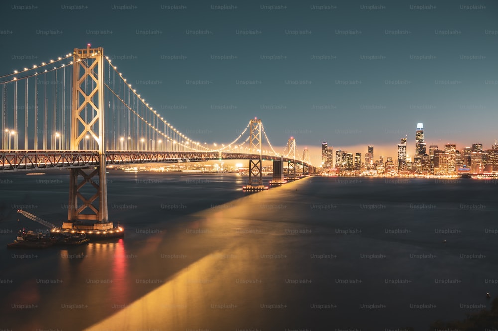 a large bridge over a large body of water