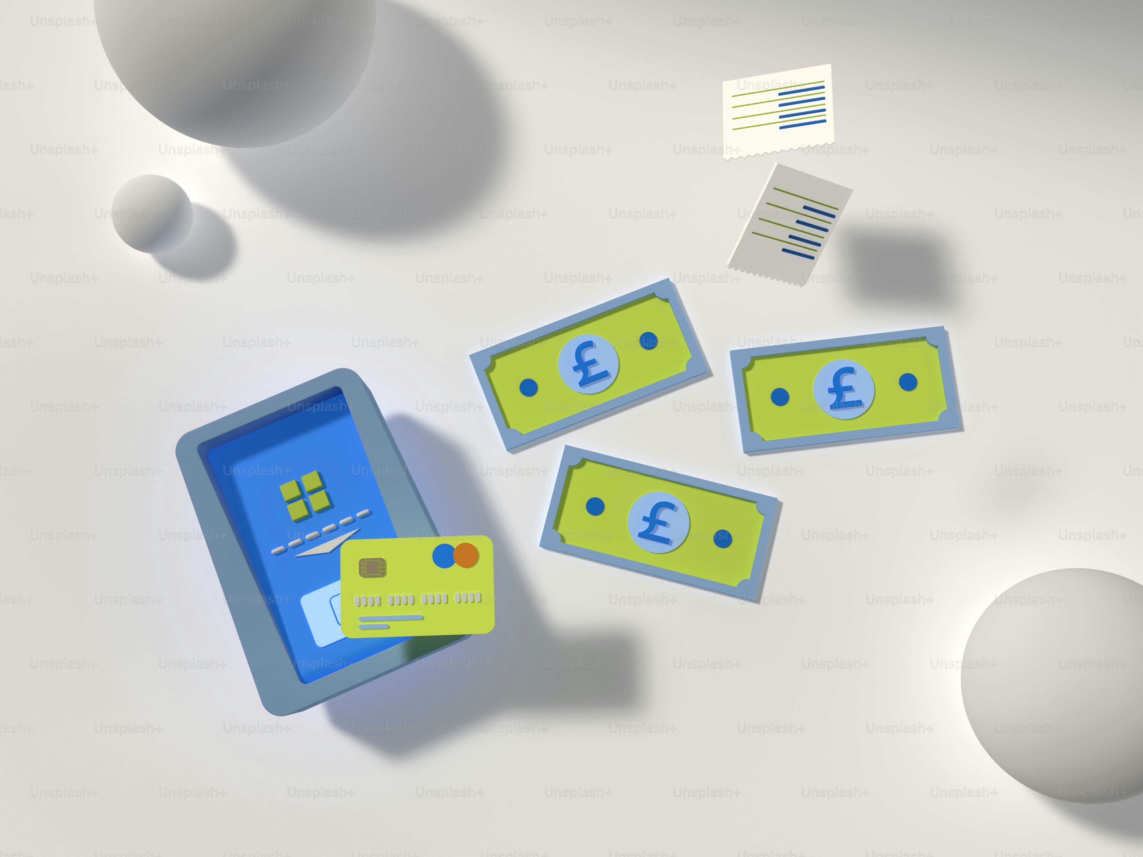 Ein Haufen Geld, das auf einem Tisch sitzt