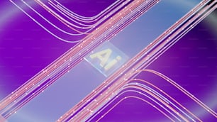 un fondo azul y púrpura con líneas y letras
