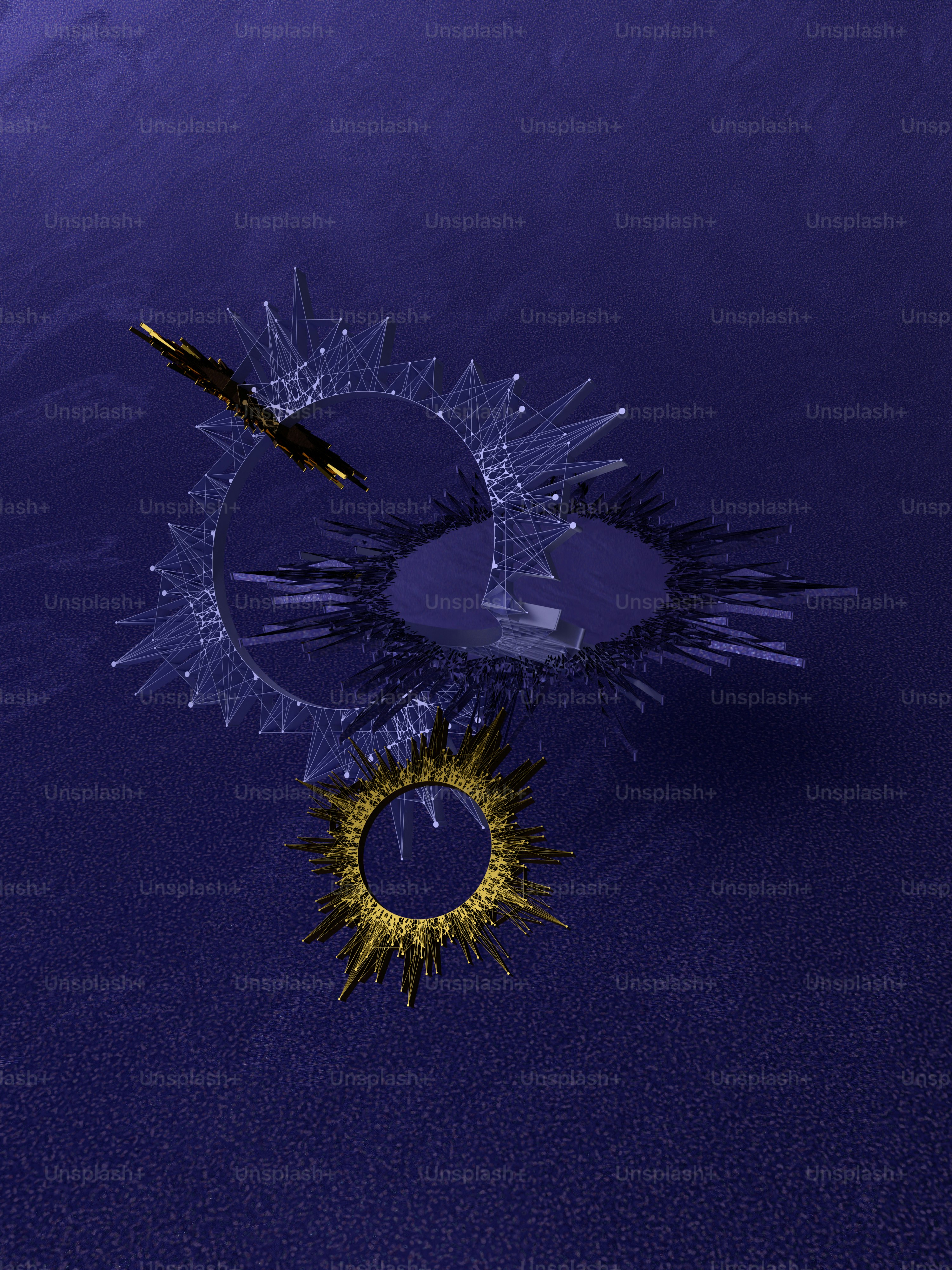 a computer generated image of a circular object