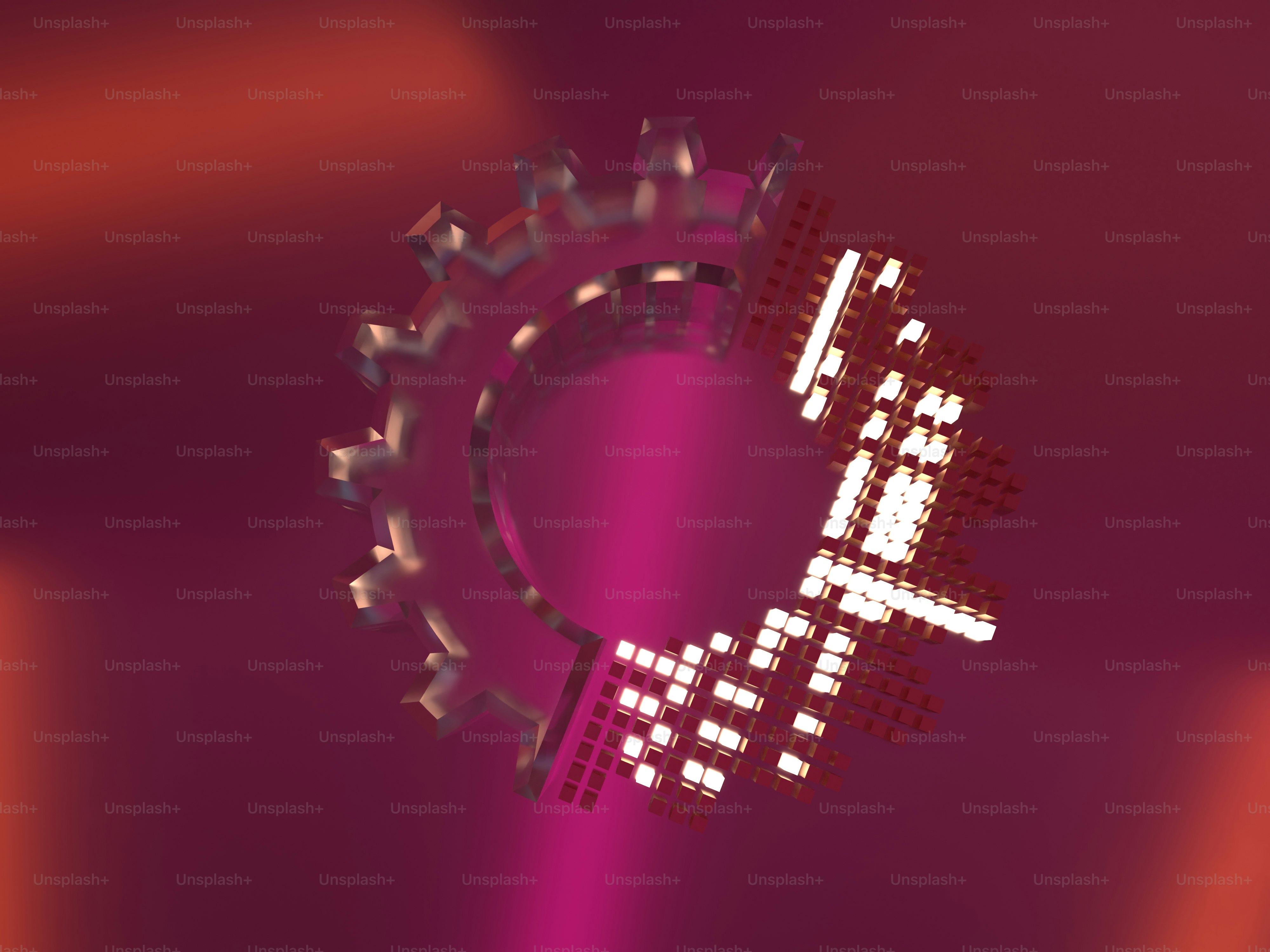 a computer generated image of a circular object