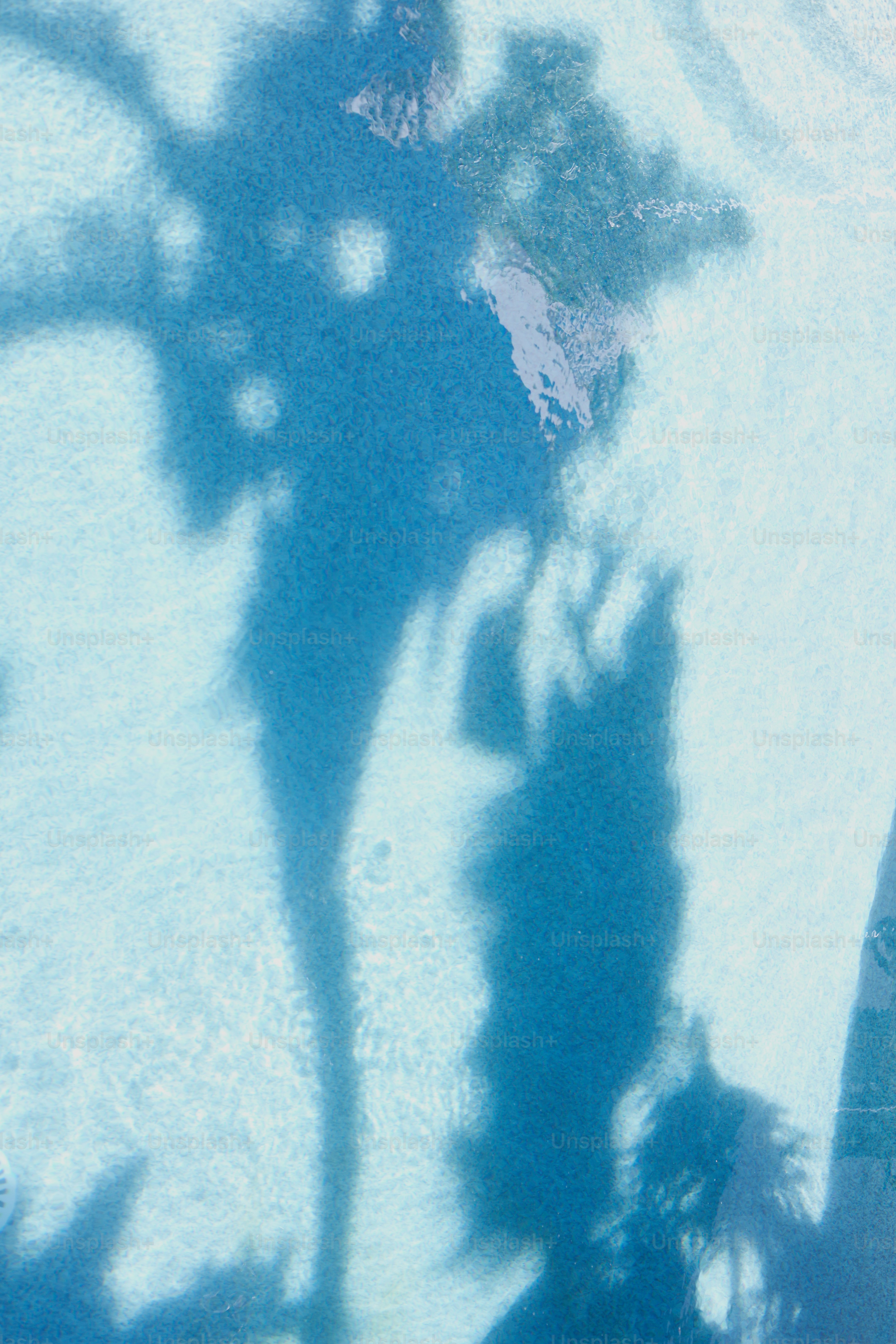 a shadow of a person on a skateboard