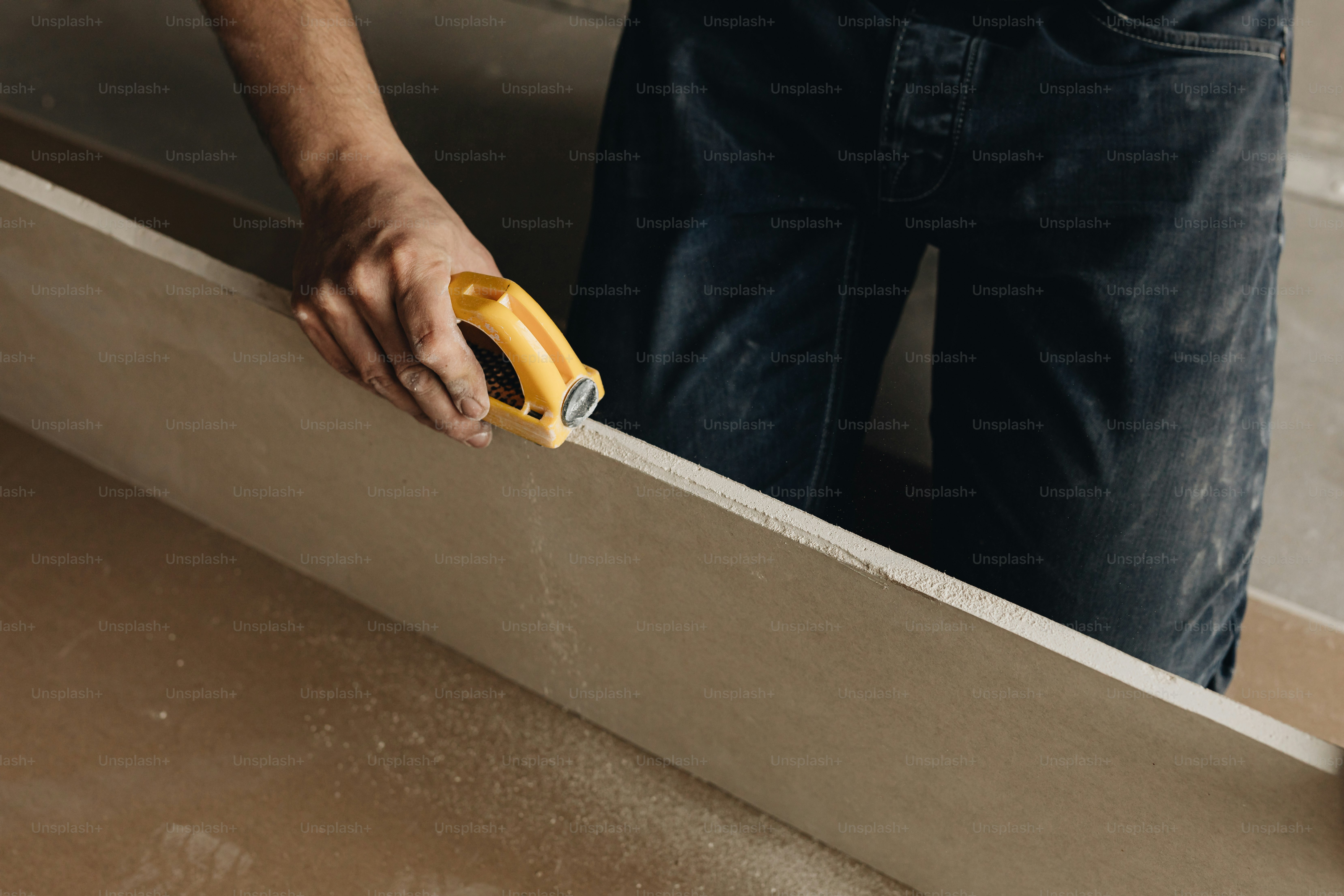 rasping drywall edge to make smooth