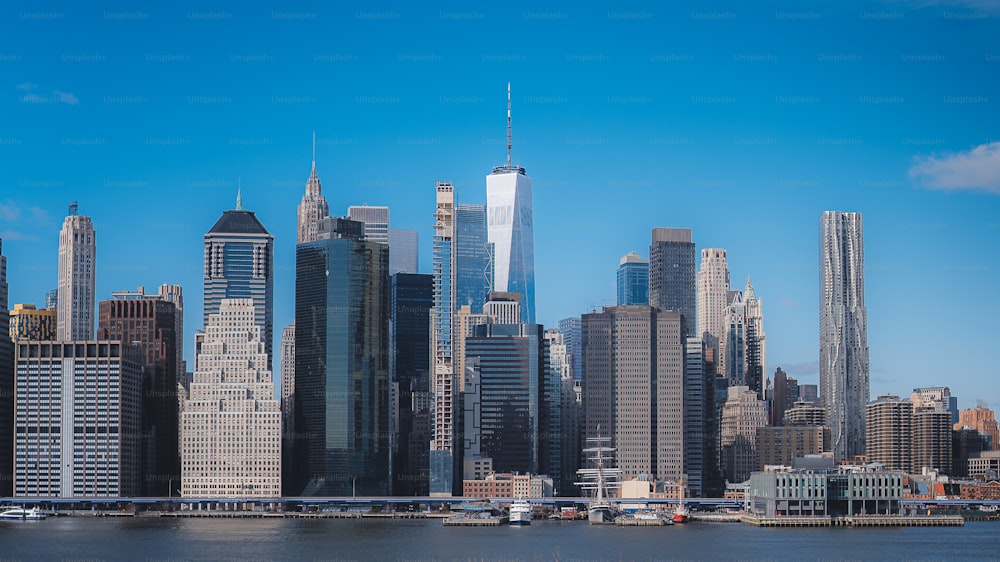 a view of a large city with tall buildings