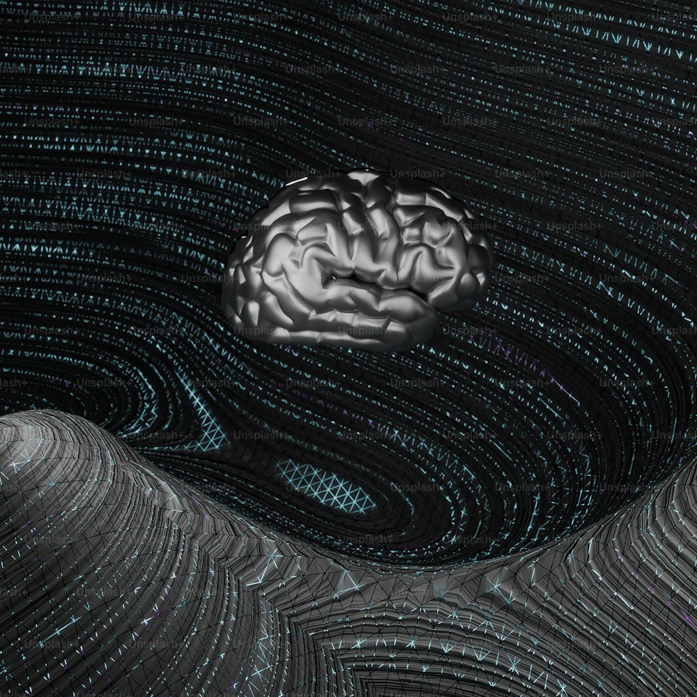 コンピュータで生成された脳の画像