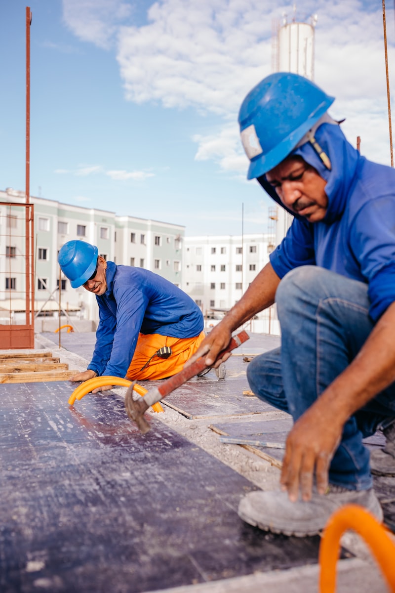 Toit plat après installation de membrane élastomère