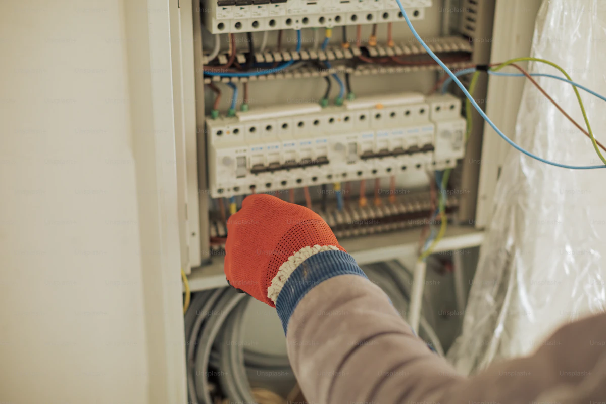 Electrician working