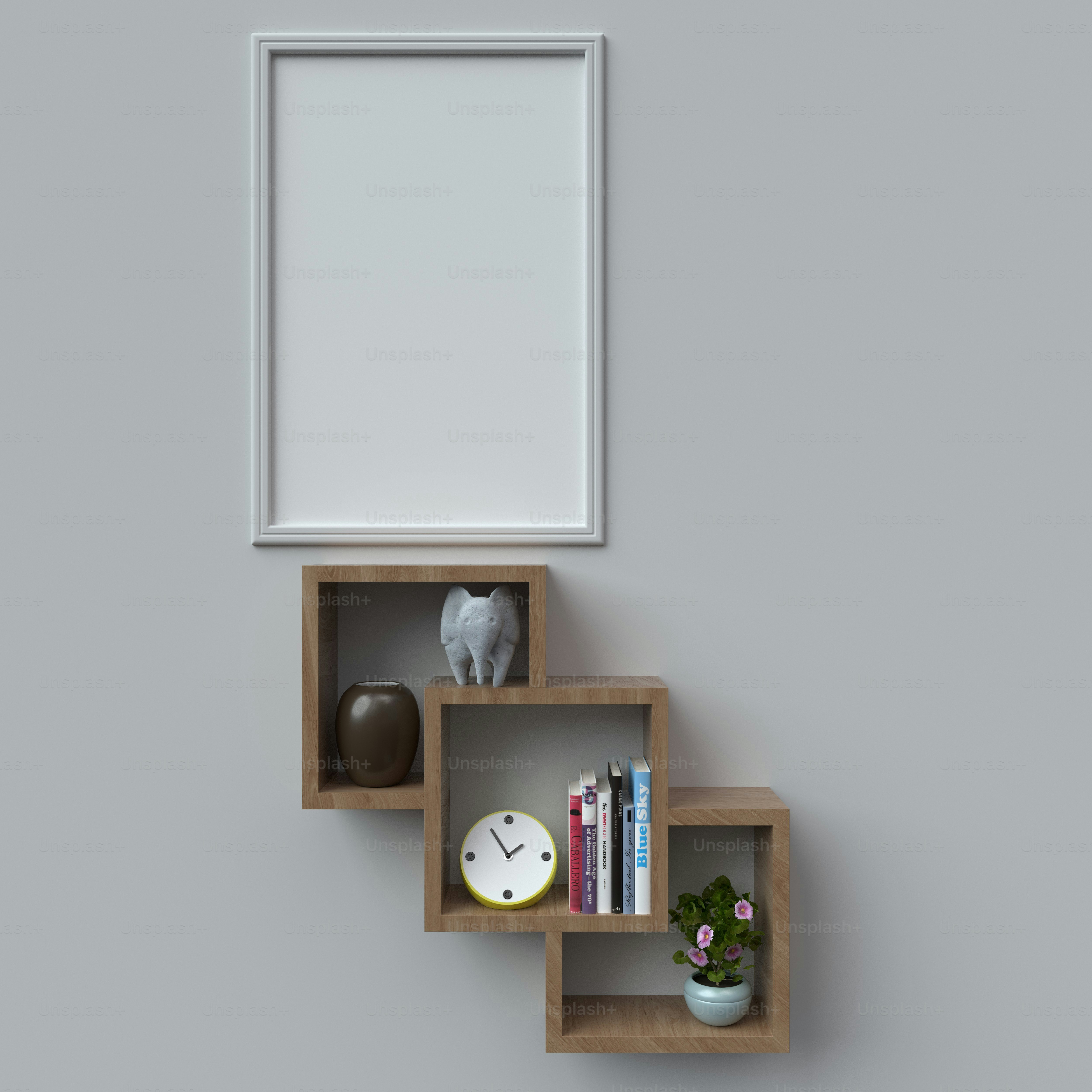 Wooden shelf installation