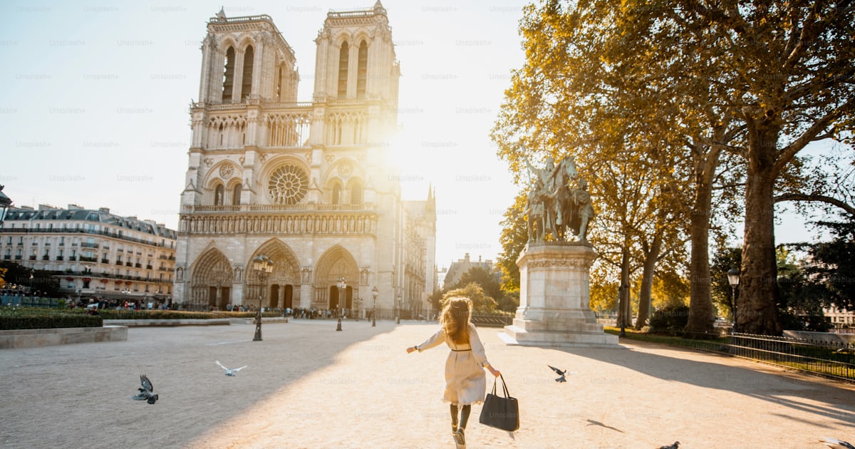 Foto zum Thema auf die berühmte Kathedrale NotreDame mit