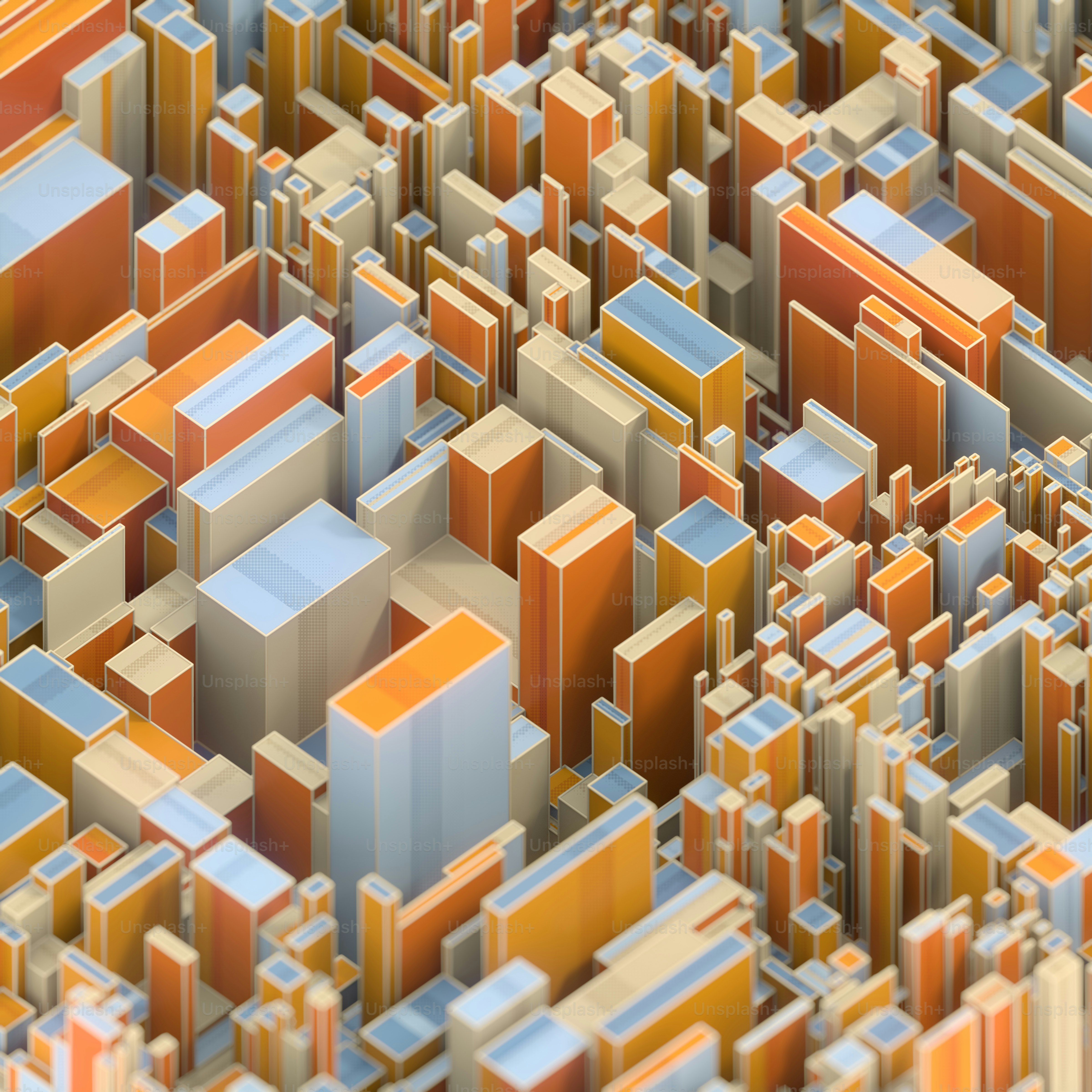 Modern multi colored template. 3d rendering digital illustration ...