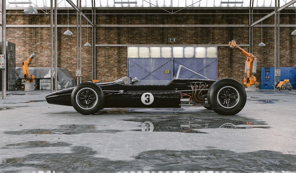 Rendu 3D d’une belle voiture de course vintage