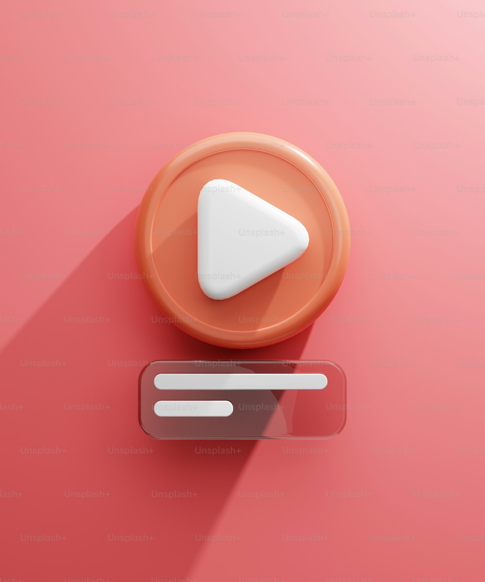 a button with a play button on it
