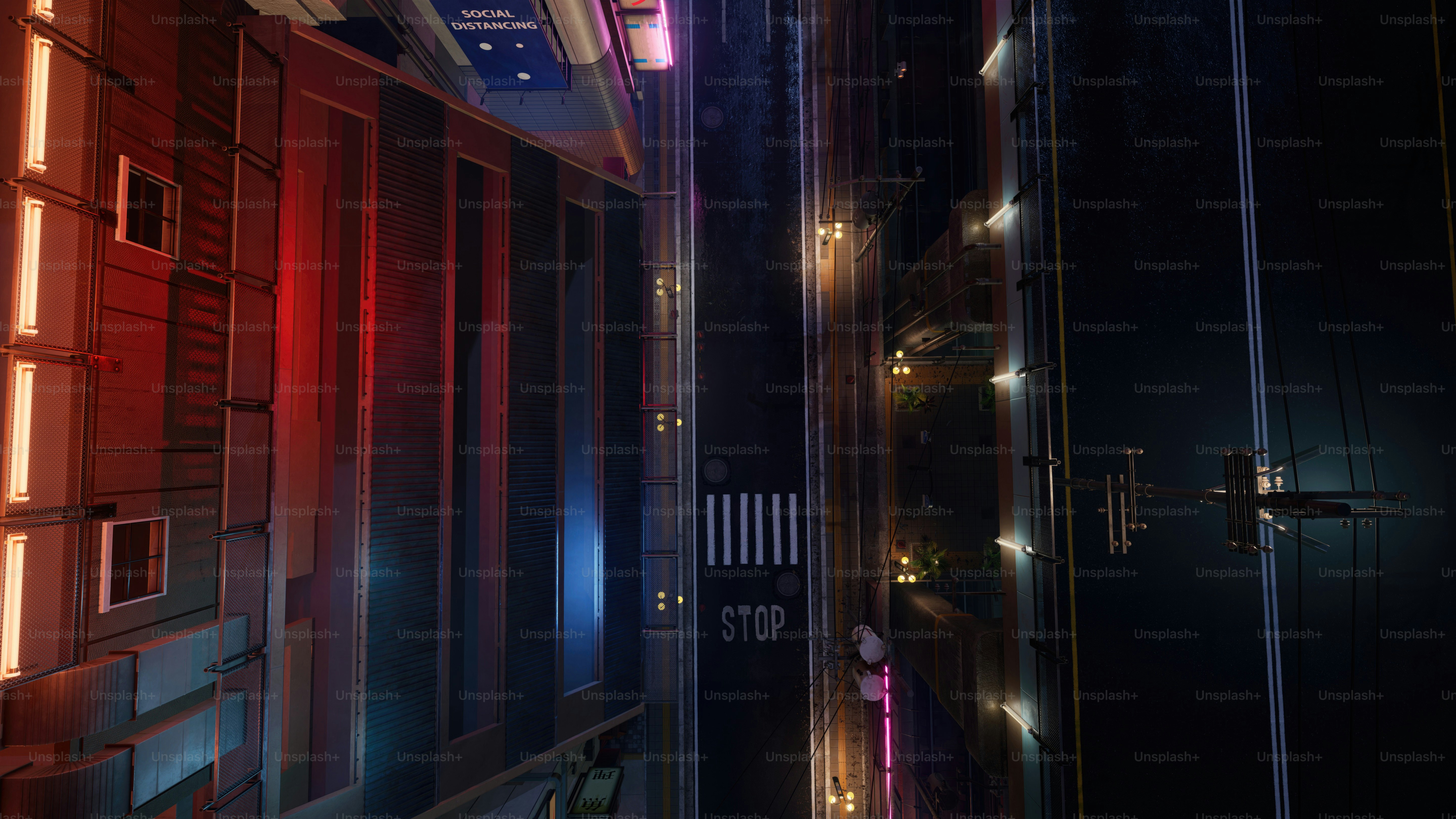 a hallway with a clock on the wall