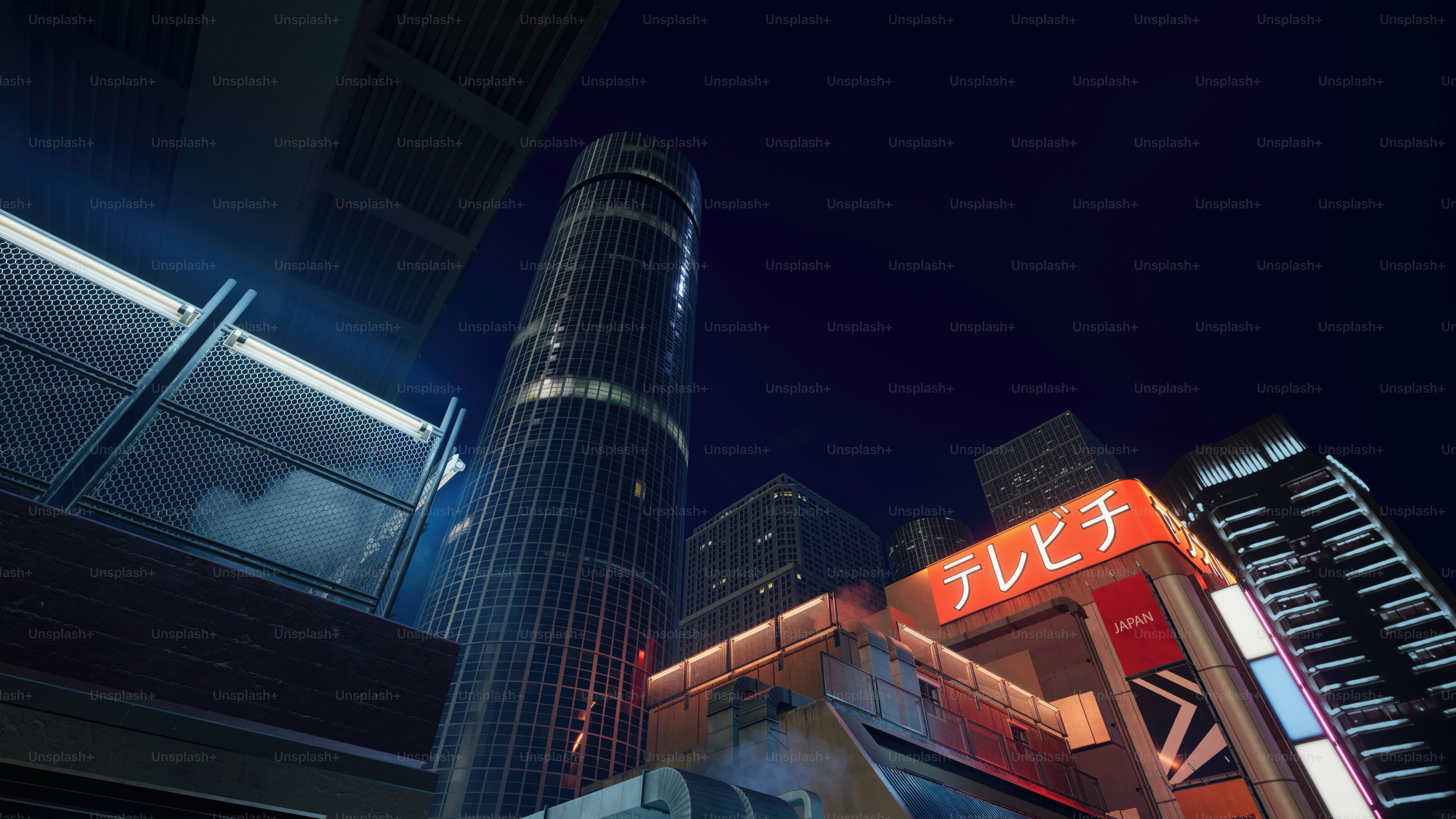 a tall building sitting next to a tall skyscraper