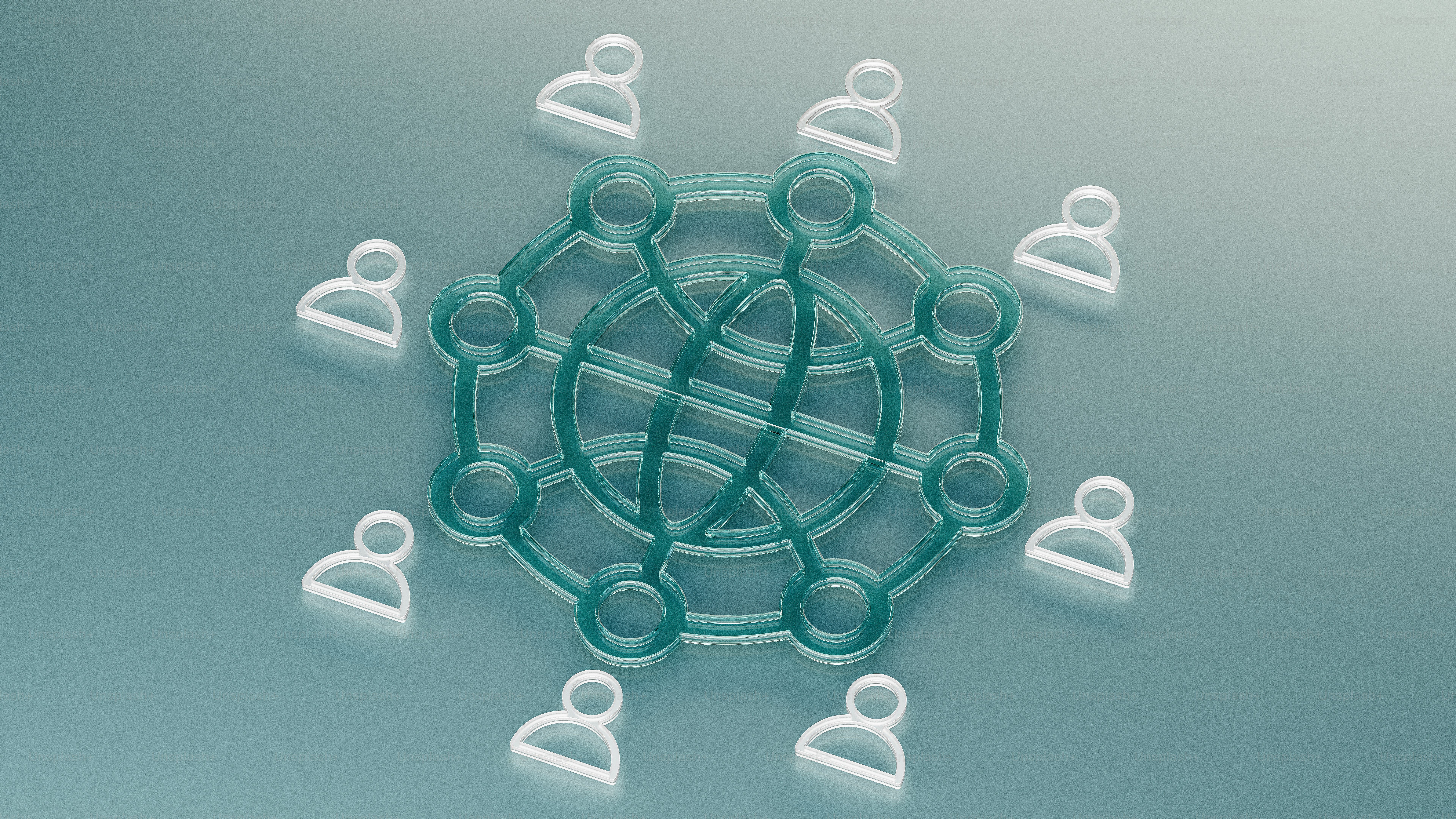 a group of people standing in a circle