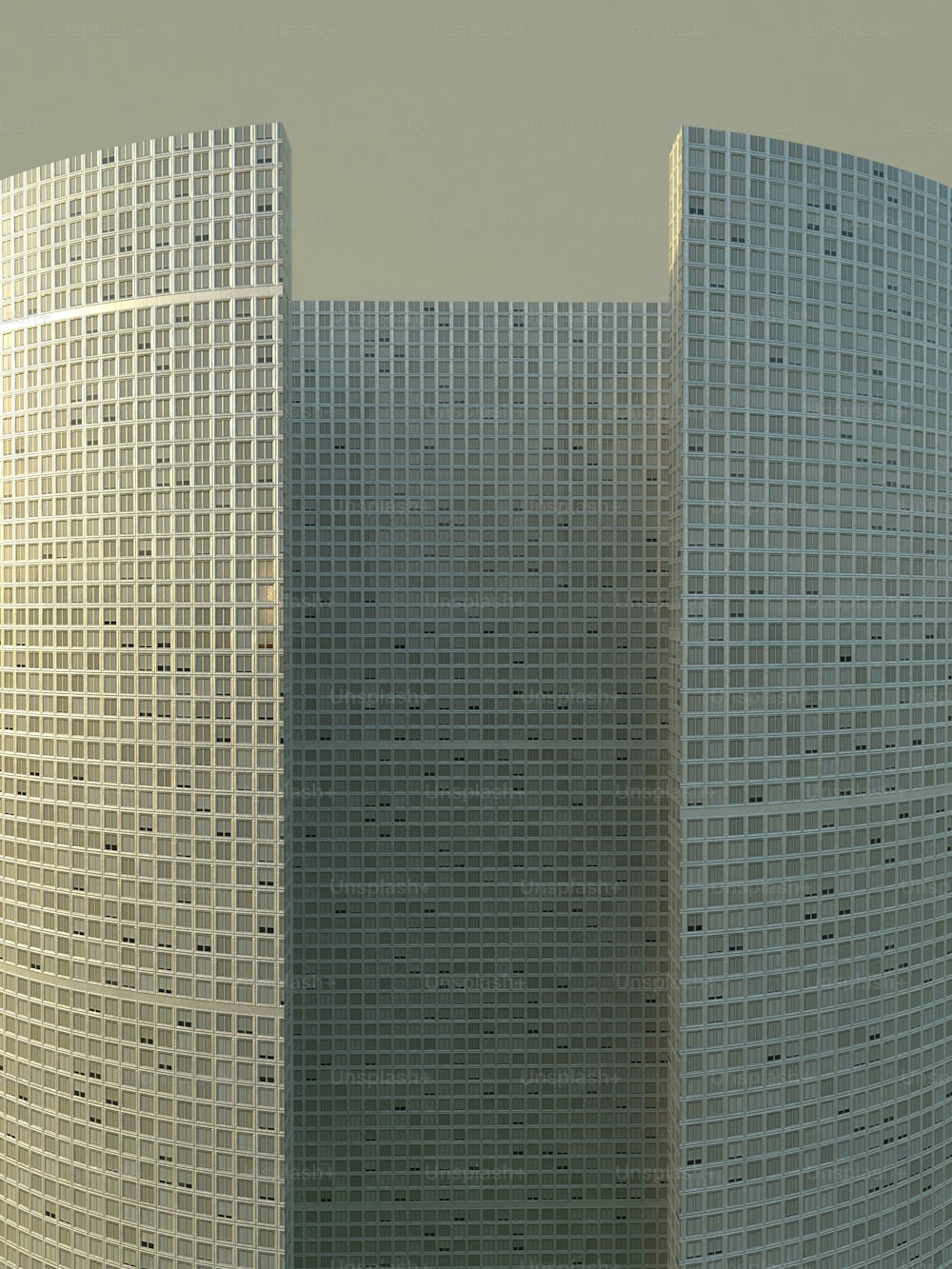 a tall white building with a clock on it's side