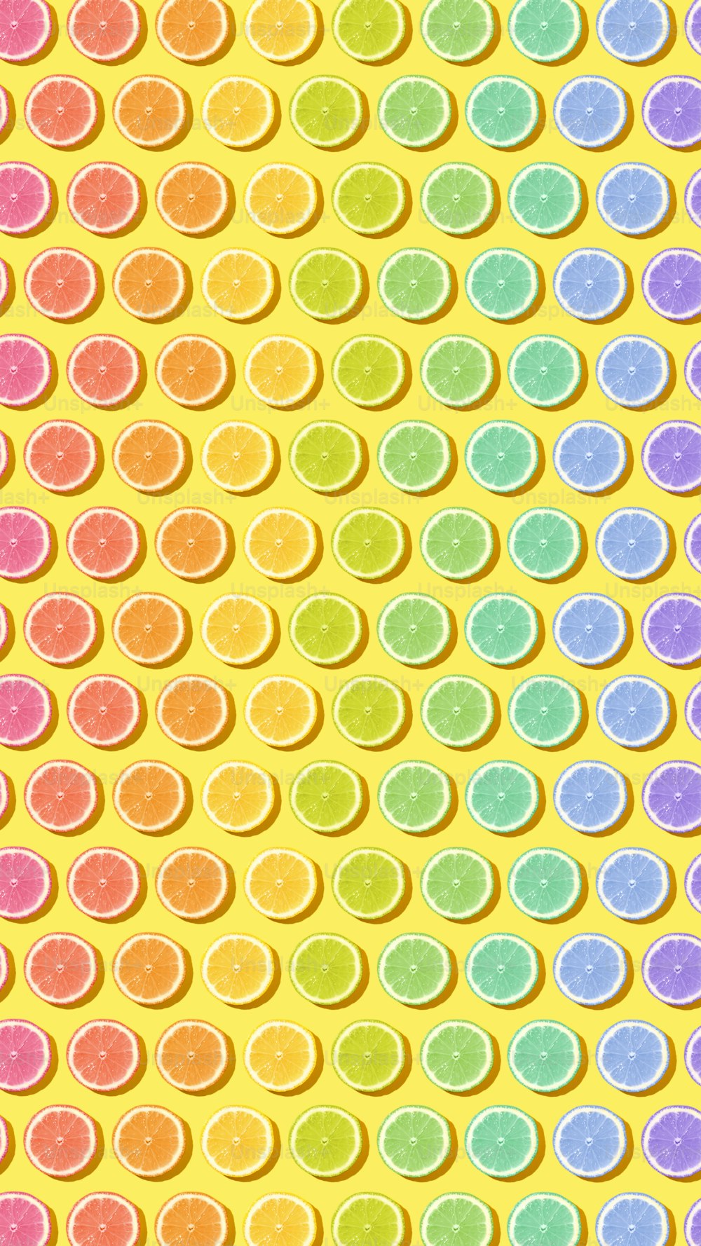 um fundo colorido com círculos de cores diferentes